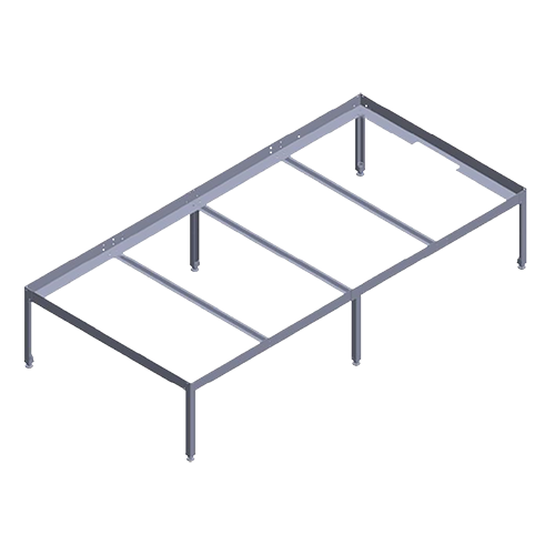 Growtable Fluttisch Untergestell 100 x 200cm